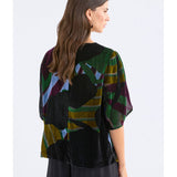 ELK The Label Reihen Top in Stribe Burnout fabric, featuring a relaxed fit and stylish design, shown in this image.
