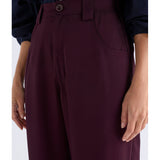 ELK The Label Hullu Pant in Shiraz color, showing soft fabric and relaxed fit, designed for casual wear.