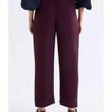 ELK The Label Hullu Pant in Shiraz color, stylish women's pants with a relaxed fit and soft fabric, displayed on a model.
