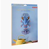 A4 lavender wall decor art featuring a lobster design by Studio Roof, perfect for modern home or office decoration.