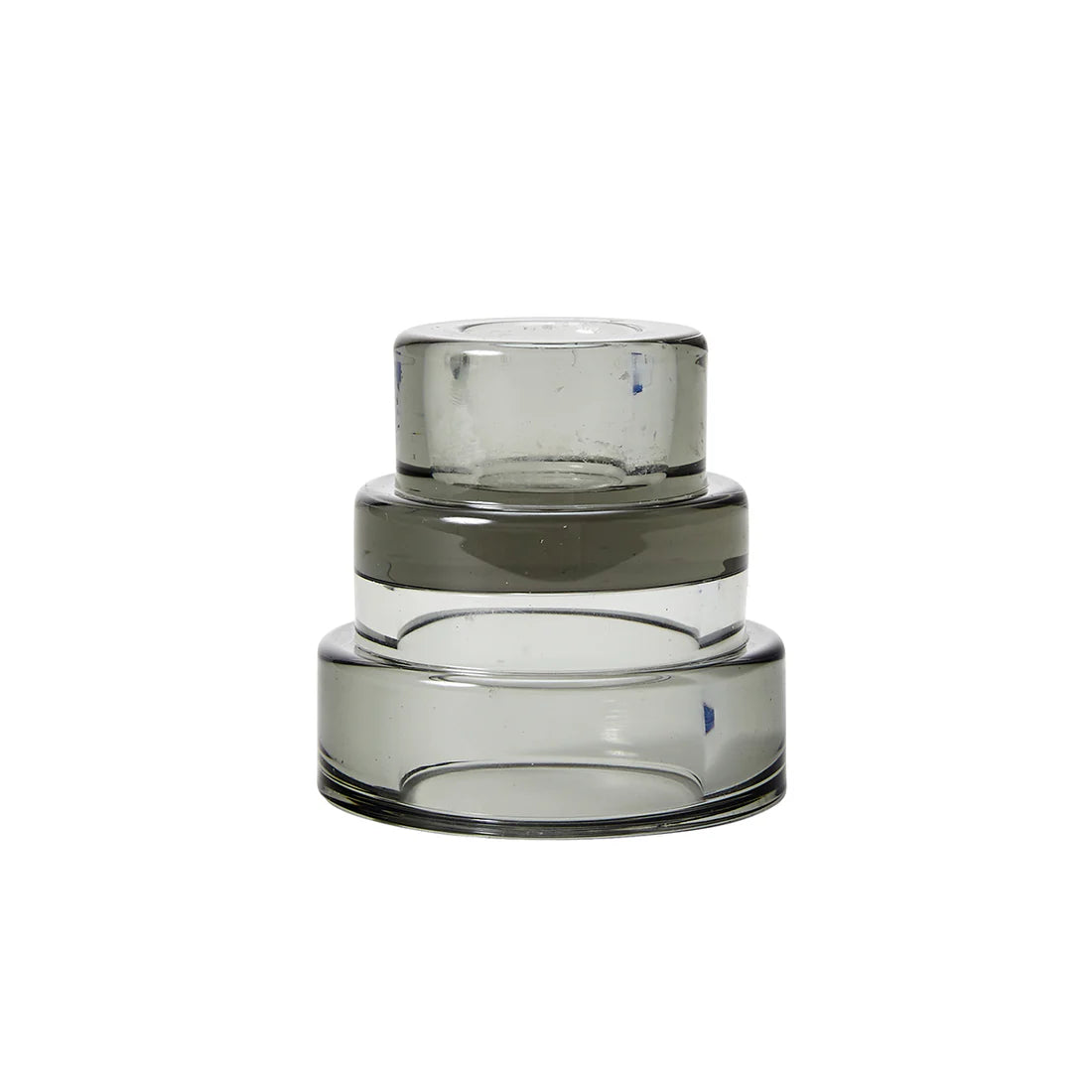 Areaware grey terrace candle holder with a modern, minimalist design, perfect for decorative and ambient lighting.