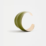 Elk Illsta Cuff Celery bracelet featuring a sleek, minimalist design in vibrant celery green, crafted by Elk jewelry brand.