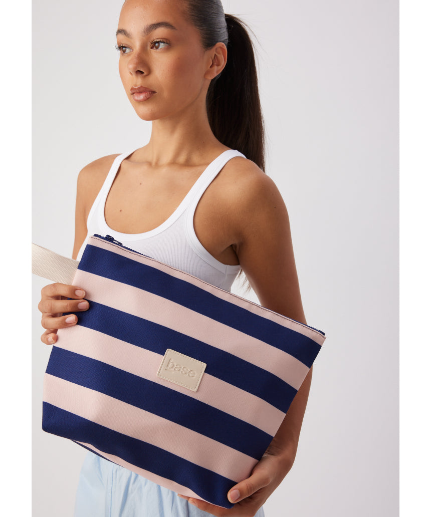 Large Regatta Stripe wet base from Base, featuring colorful horizontal stripe design and durable construction.