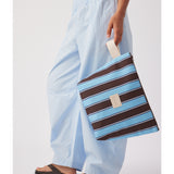 Large wet base with chocolate stripe from Base, showcasing a soft, textured surface in a close-up view.