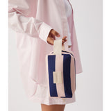 Base Ditty Base in Regatta Stripe featuring a colorful, patterned fabric with a nautical-inspired design and vibrant stripes.