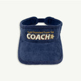 Banabae Super Star Coach Visor with wide brim and adjustable strap, featuring stylish black design and logo details.