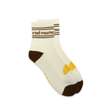Banabae Rad Mama organic cotton crew sock with Coco stripe design, featuring soft, breathable fabric and stylish striped pattern.