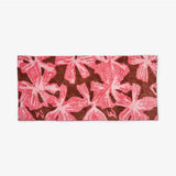 Pink cotton long bath mat from Bonnie and Neil, featuring a soft, plush design perfect for bathroom decor.