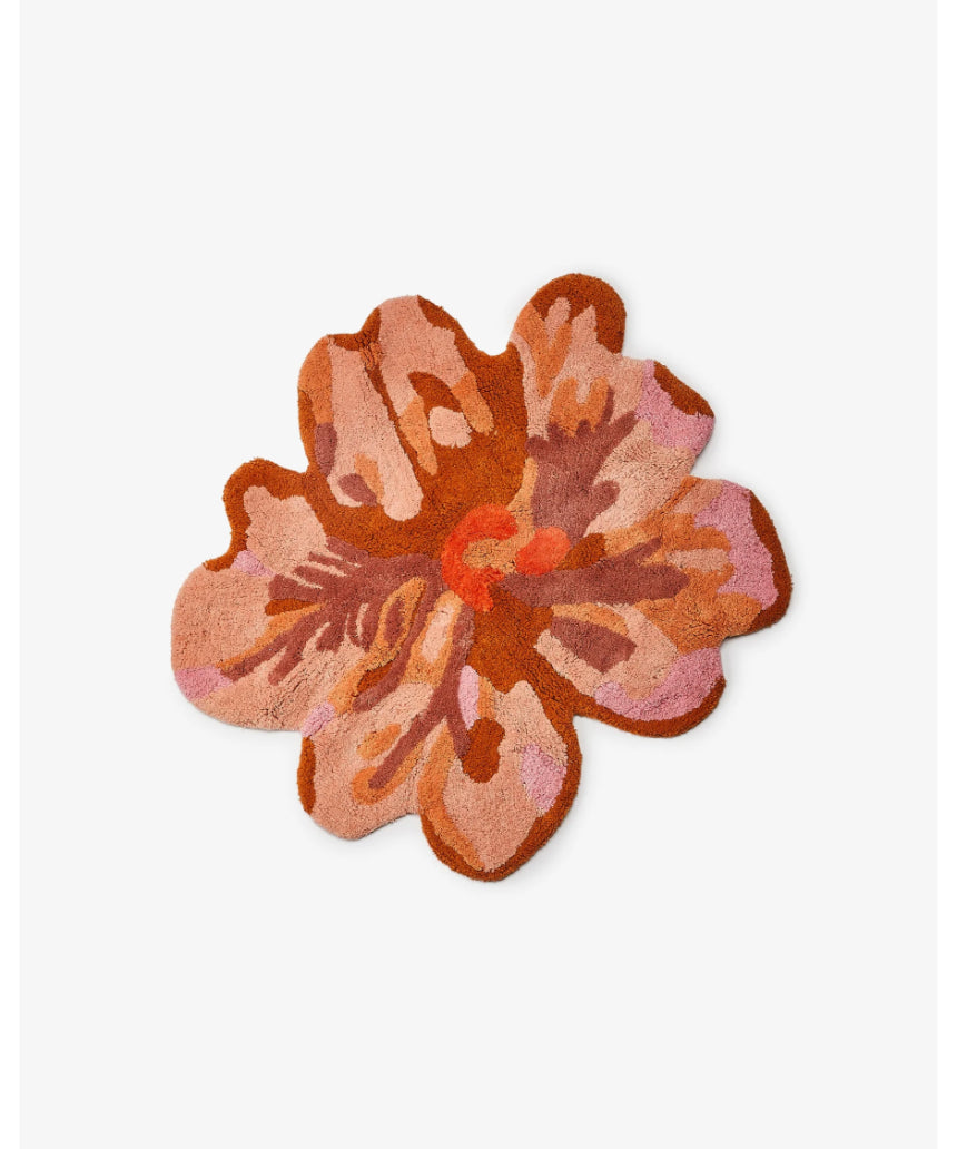 Bonnie and Neil Tulip Tan bath mat with a soft, textured surface, designed for bathroom comfort and style.