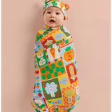 Halcyon Nights pocket patch baby hat with colorful patch design, soft fabric, and snug fit for newborns and infants.
