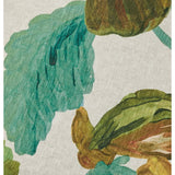 Bonnie and Neil Wild Pansy Verde linen cushion, 50cm decorative cushion for living room, featuring vibrant floral pattern.