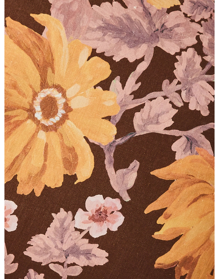 Marigold amber linen cushion by Bonnie and Neil, 50cm decorative throw pillow for living room decor.