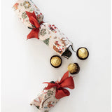 Bespoke Letterpress Jolly Santa Christmas Cracker kit with festive holiday decorations, 10-pack for Christmas celebrations.