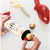 Bespoke Letterpress Christmas Cracker Kit featuring Jolly Santa design, perfect for holiday decorations and festive celebrations.