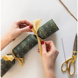 Bespoke Letterpress Christmas cracker kit with jolly Santa design, 10-pack of festive holiday decorations.