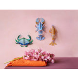 Studio Roof wall decor featuring a detailed A4 lobster and crab landscape illustration, perfect for nautical-themed interior decor.