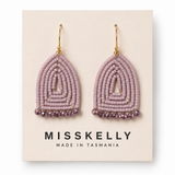 Miss Kelly Donna triangle earrings featuring gold-toned metal and geometric design, perfect for stylish accessorizing.
