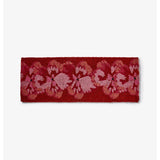 Bonnie and Neil Pansy Pink Long Door Mat with floral pattern made of coir, suitable for indoor or outdoor use.