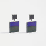 Elk Brikka Cobalt earrings featuring sleek, modern cobalt-blue earrings with a minimalist design on a white background.