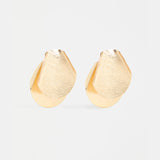 Gold Elk Villt Earring featuring a sleek, modern design with a polished finish and intricate detailing.