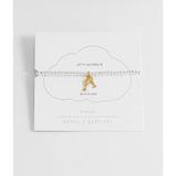Estella Bartlett Champagne Sienna bracelet featuring a delicate chain and amber-colored gemstone accents.