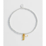 Estella Bartlett Seahorse and Pearl Sienna bracelet featuring a delicate seahorse charm and pearl accents on a slender chain.
