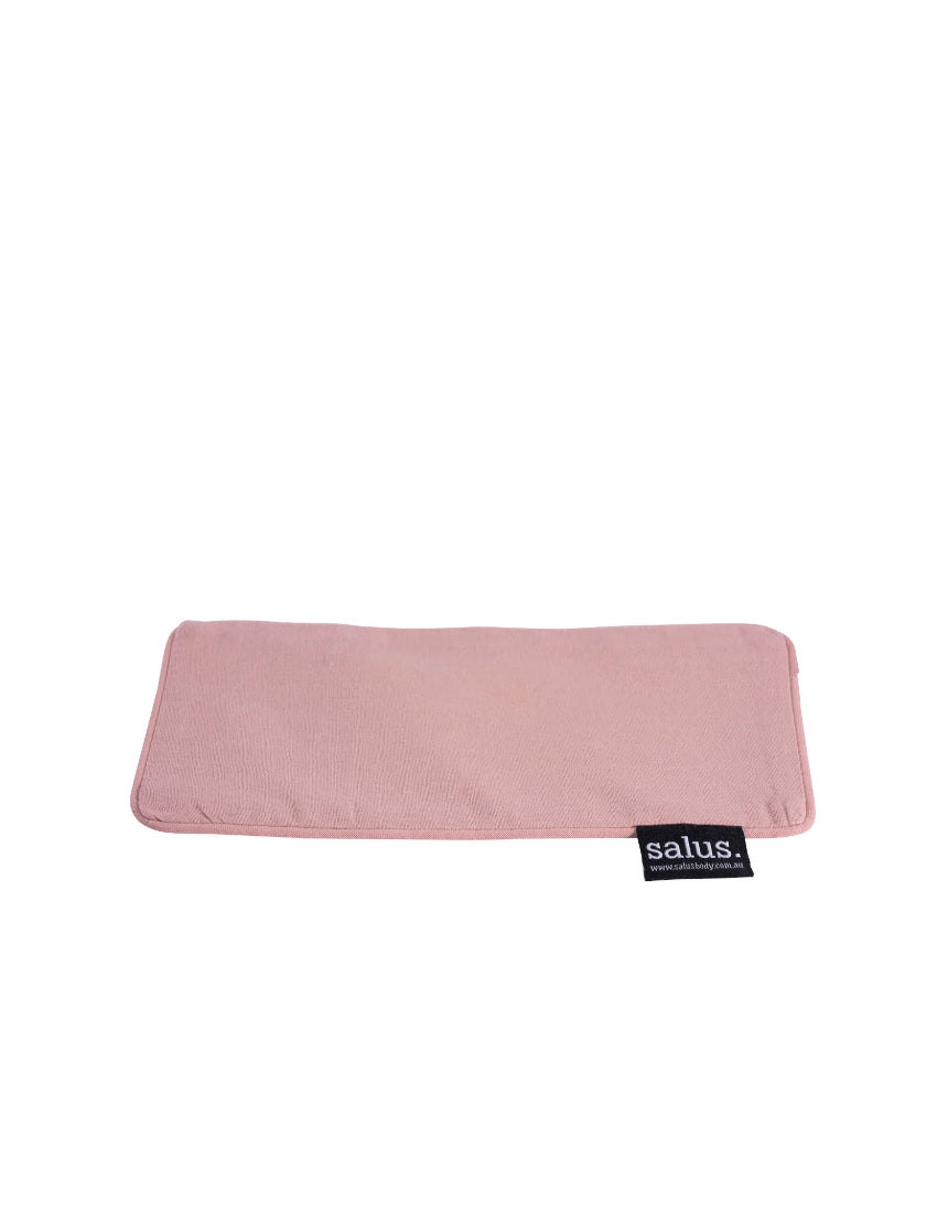 Salus Aromatherapy Eye Pillow with Dusty Rose fabric cover, soft and soothing for relaxation and eye comfort.