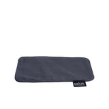 Salus aromatherapy eye pillow with charcoal grey cover, designed for relaxation and soothing eye comfort.