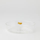 Clear Honeybell trinket dish by Pilbeam Living, with a smooth, elegant glass design for jewelry and small accessories.