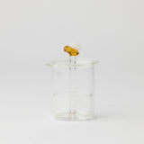 Pilbeam Living Honeybell Petite soap dispenser in clear, with a sleek, compact design ideal for bathroom or kitchen use.