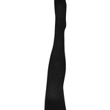 Black Fleur Organic Cotton Tights by Tightology, close-up of soft, breathable fabric with floral pattern detailing.