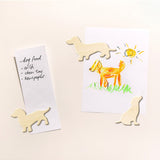 Colorful Suck UK fridge magnets featuring playful dog shapes on a white background, perfect for decorating your refrigerator.