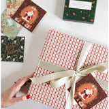 Bespoke Letterpress Christmas small card boxset featuring 12 festive greeting and note cards with enchanted holiday designs.