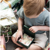 Bespoke Letterpress 12-pack Christmas greeting cards in a square boxset featuring festive design for holiday wishes.