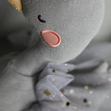 Soft toy goose Gretchen by Picca Loulou, plush and cuddly with detailed feathers and friendly expression.