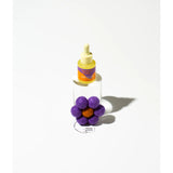 Grace & James Tigerlily & Jasmine felt air freshener with floral design in a natural felt material.