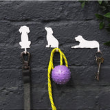 Suck UK Hooks Dog wall hook with a playful dog shape, made of metal for hanging keys or accessories.