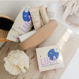 Lula Self-Warming Lavender Eye Mask set of 5, soft fabric with lavender scent, designed for relaxation and eye comfort.