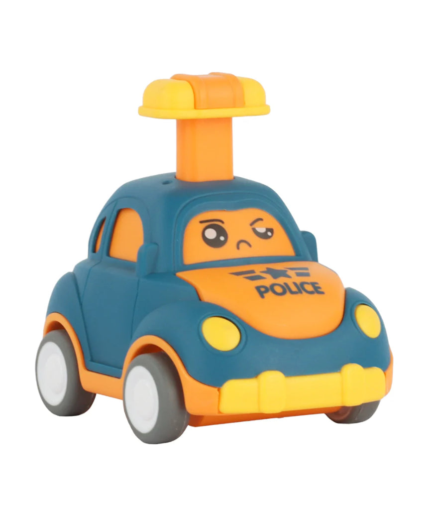 William Valentine Push 'N' Go Car toy with colorful exterior and sturdy wheels, perfect for young children to drive and explore.