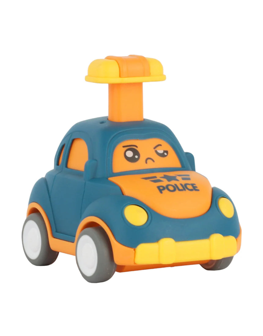William Valentine Push 'N' Go Car toy with colorful exterior and sturdy wheels, perfect for young children to drive and explore.
