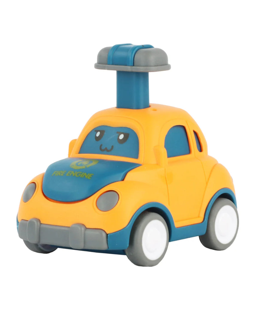 William Valentine Push 'N' Go Car in vibrant colors, featuring a sleek design and easy-to-use push mechanism for young children.