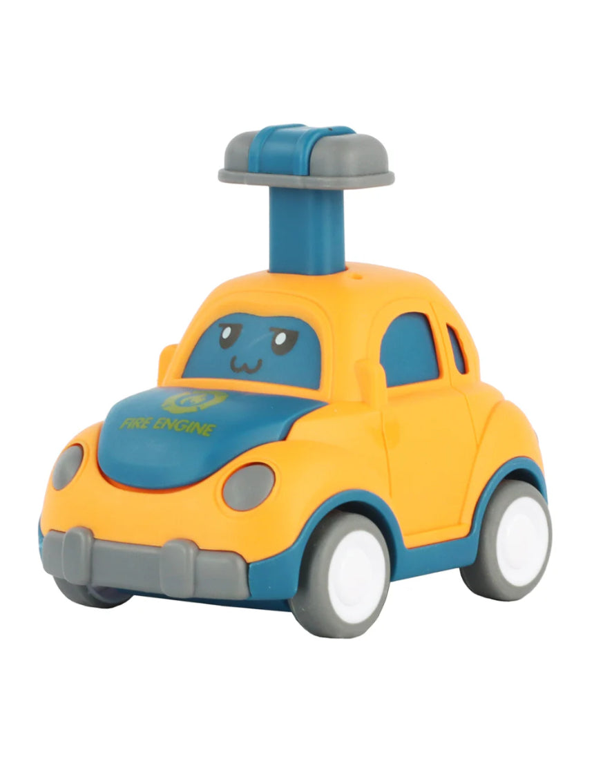 William Valentine Push 'N' Go Car in vibrant colors, featuring a sleek design and easy-to-use push mechanism for young children.
