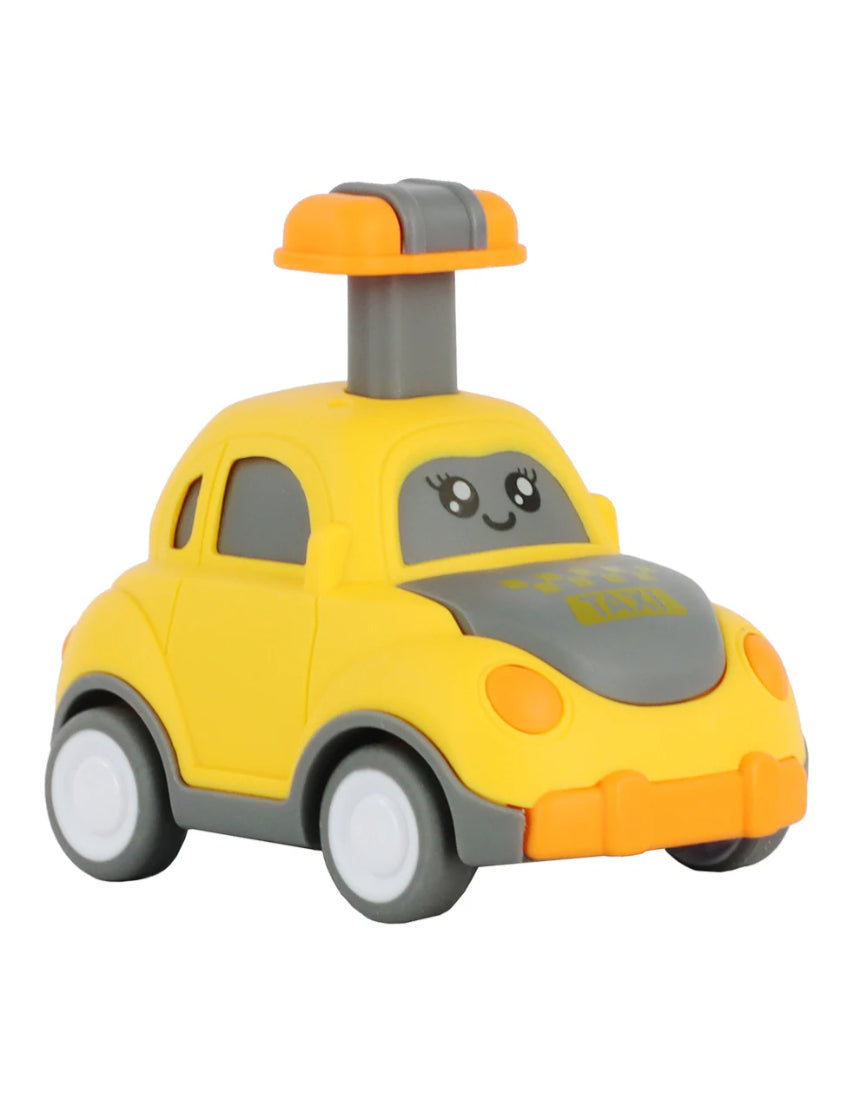 William Valentine Push 'N' Go Car in vibrant colors with sleek design and detailed features, ideal for young children.