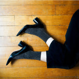 Black Klue Glitter Lurex Socks with shiny, textured lurex fabric, stylish and comfortable socks for everyday wear.