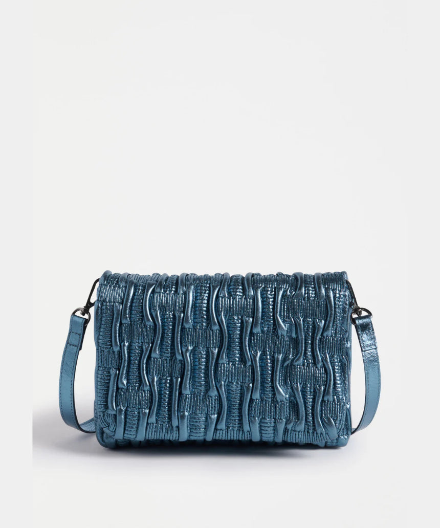 Elk Liska crossbody bag in navy with adjustable strap and minimalist design, made of durable material.