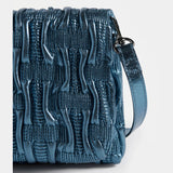 Elk Liska navy crossbody bag with adjustable strap and zippered main compartment, stylish and functional accessory.
