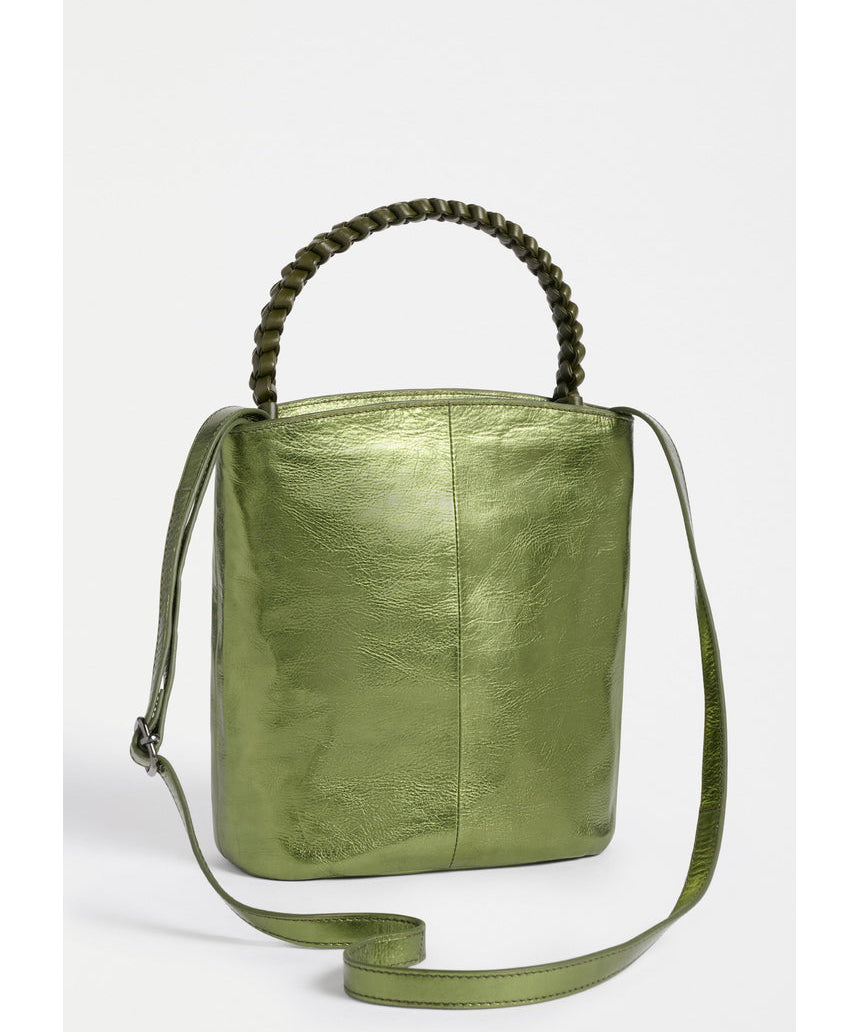 ELK The Label Bolenn Olive Crossbody Bag with adjustable strap and minimalist design, featuring durable material and subtle branding.