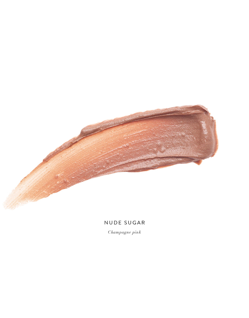 Luk Beautifood Lip Nourish lipstick in Nude Sugar, showcasing the natural lipstick tube with the product visible.