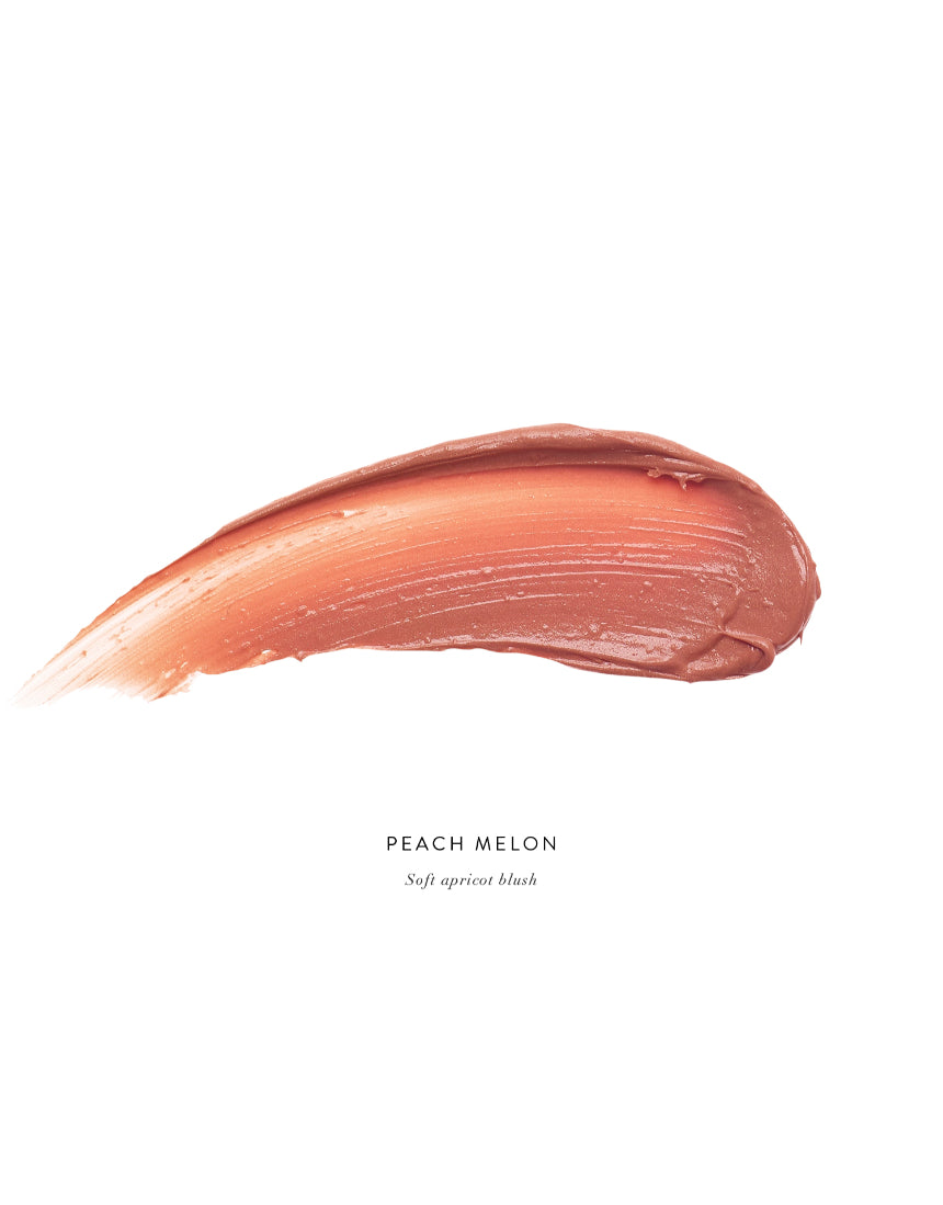 Luk Beautifood Lip Nourish lipstick in Peach Melon with smooth, natural finish and soft peach-orange color.
