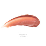 Luk Beautifood Lip Nourish lipstick in Peach Melon with smooth, natural finish and soft peach-orange color.